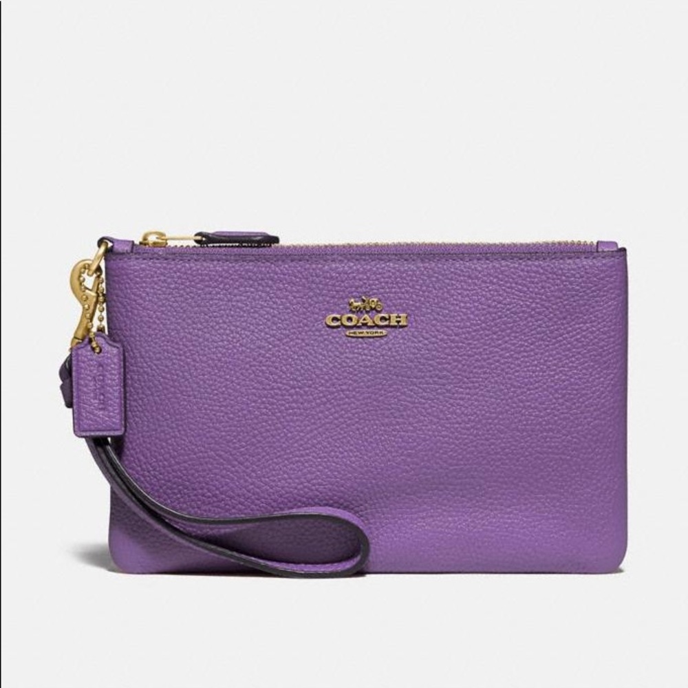 Coach Small Leather Wristlet